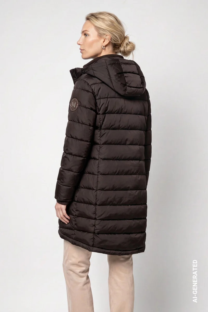 Steppmantel mit Lurex
