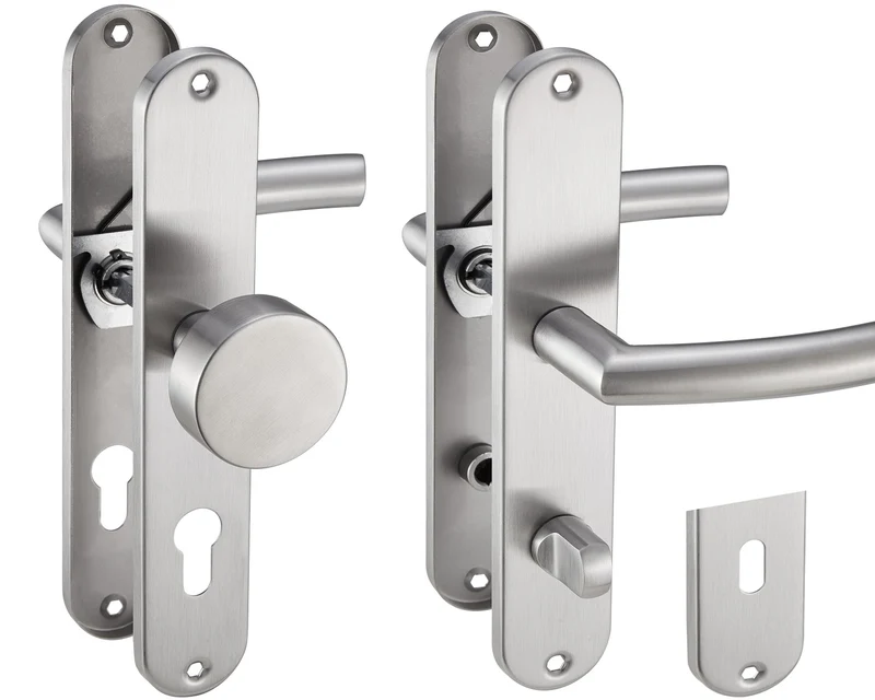 Türgriff Edelstahl Langschild Renovierungsgarnitur Set 240x50mm LIA