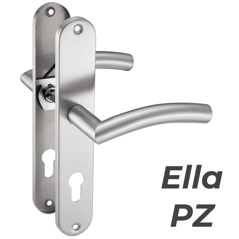 Edelstahl Türklinke für Zimmertüren Renovierungsgarnitur Set 240x50mm ELLA