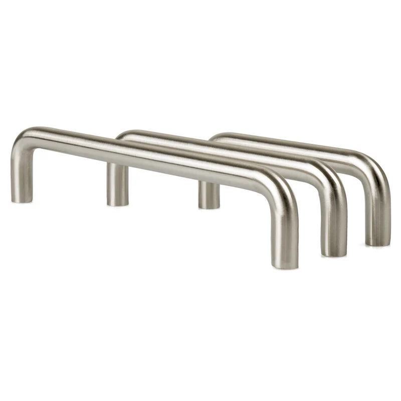 Möbelgriff Metall in Edelstahl Optik Bügelgriff 10mm Durchmesser
