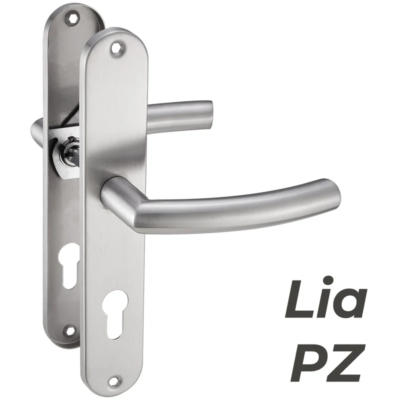 Edelstahl Türgriff Standard Set mit Bohrschablone 235x40mm LIA