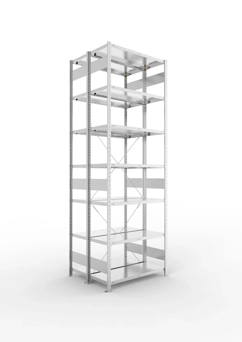 Fachbodenregal Doppelregal Grundregal – 230 kg Fachlast