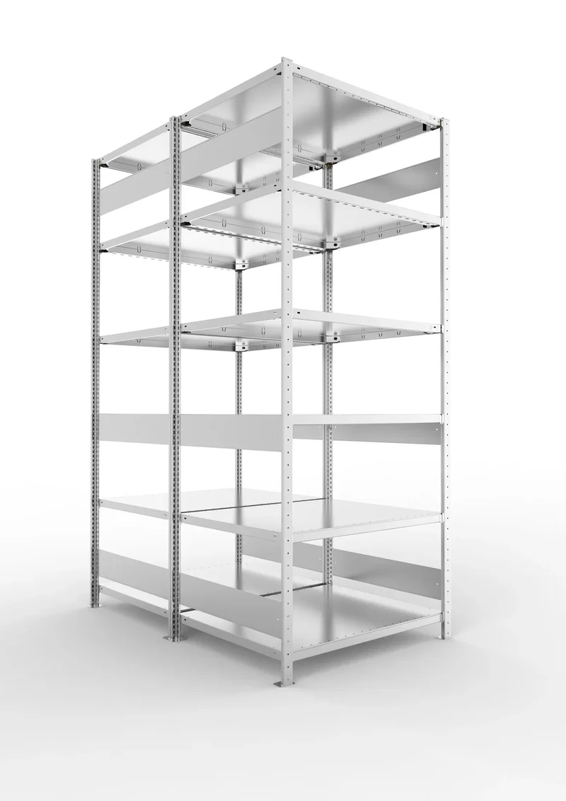 Fachbodenregal Doppelregal Grundregal – 230 kg Fachlast