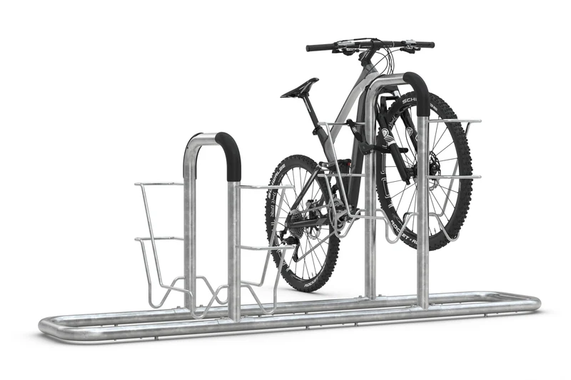 Fahrrad-Lean-To-System als Anlehnparker | Vorderradhalter