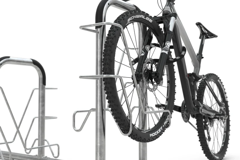 Fahrrad-Lean-To-System als Anlehnparker | Vorderradhalter
