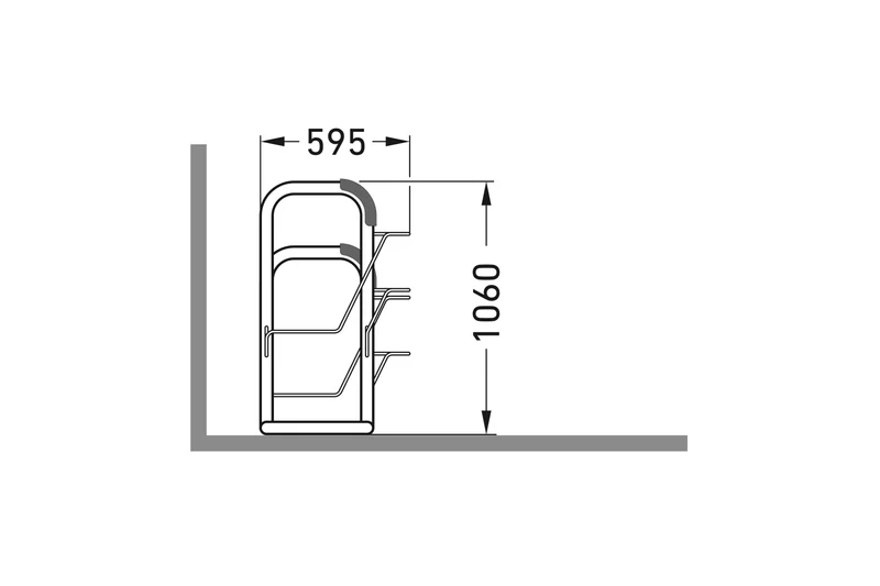 Fahrrad-Lean-To-System als Anlehnparker | Vorderradhalter