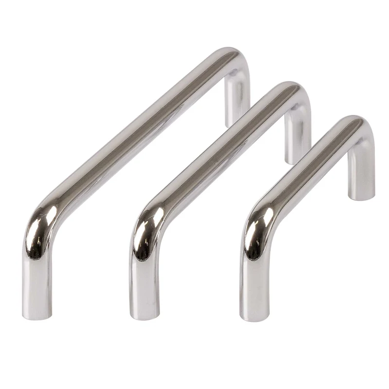 Möbelgriff glänzend poliert Metall Bügelgriffe 10mm Durchmesser