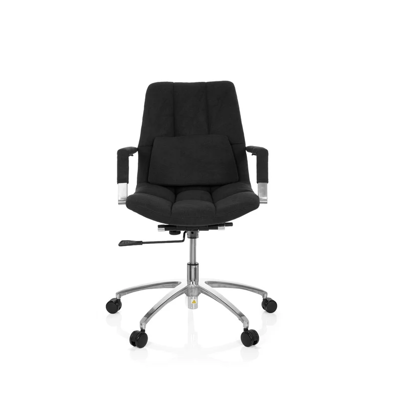 B-Ware hjh OFFICE Bürostuhl Drehstuhl SARANTO Stuhl Stoff schwarz Armlehnen Rollen