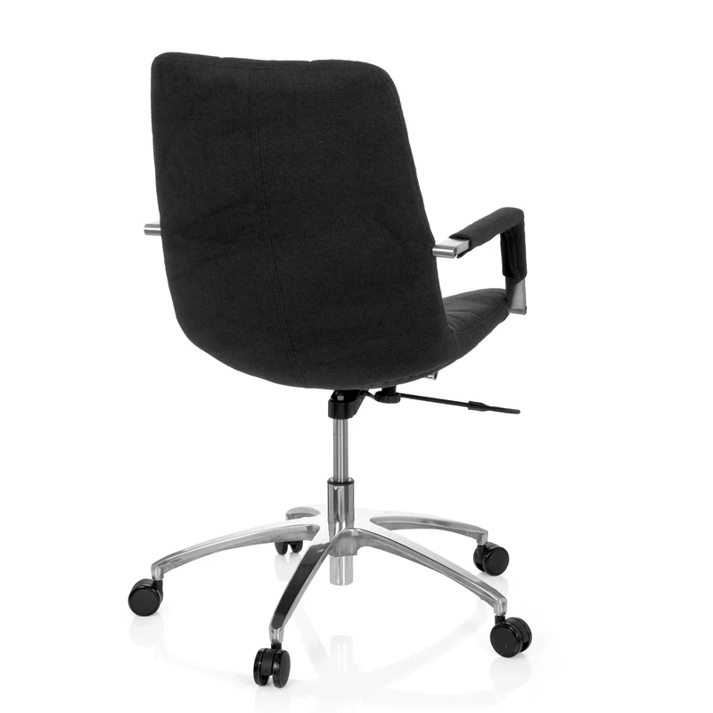 B-Ware hjh OFFICE Bürostuhl Drehstuhl SARANTO Stuhl Stoff schwarz Armlehnen Rollen