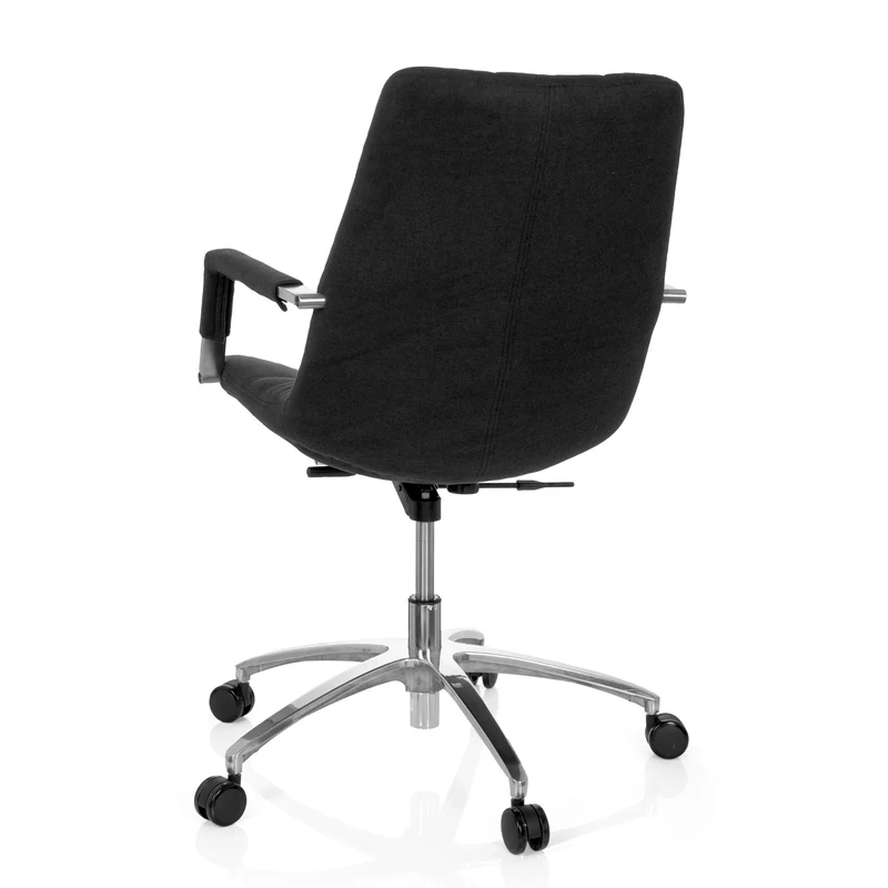 B-Ware hjh OFFICE Bürostuhl Drehstuhl SARANTO Stuhl Stoff schwarz Armlehnen Rollen