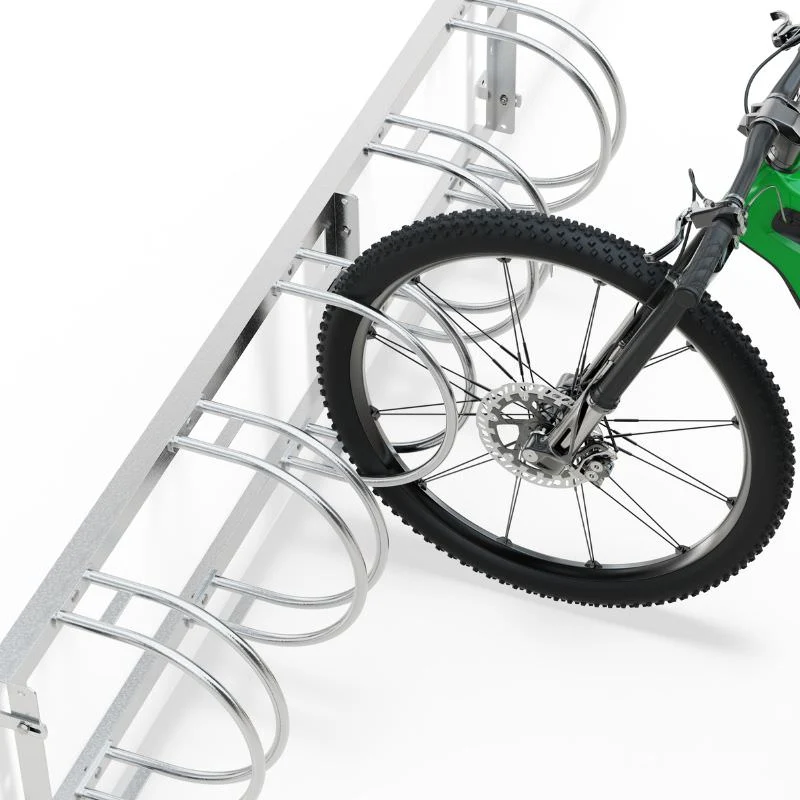Wandmontierter Fahrradständer Economy R5S – feuerverzinkt und bis zu 6 Fahrräder