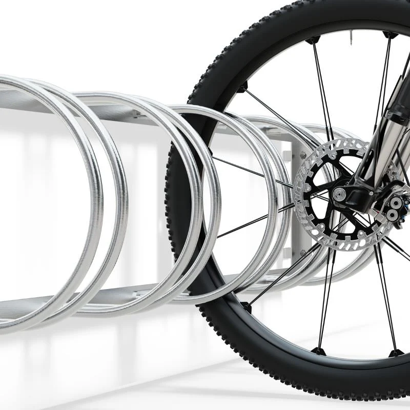 Wandmontierter Fahrradständer Economy R5S – feuerverzinkt und bis zu 6 Fahrräder