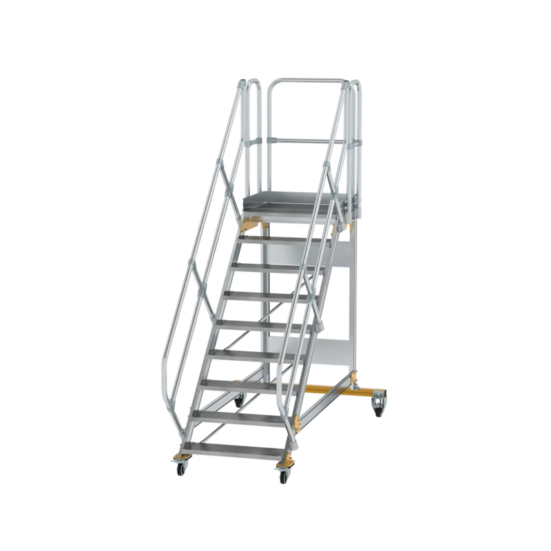Plattformtreppe 45° fahrbar von MUNK Stufenbreite 800 mm