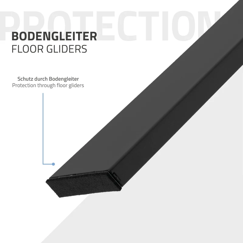 Tischbeine Tischgestell Trapez-Loft-Design aus Stahl ML-Design