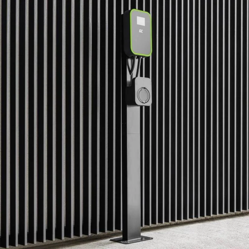 B-Ware Green Cell eMobility Standfuß Typ 2 GC EV Stand stabiler Montagepfosten 149cm