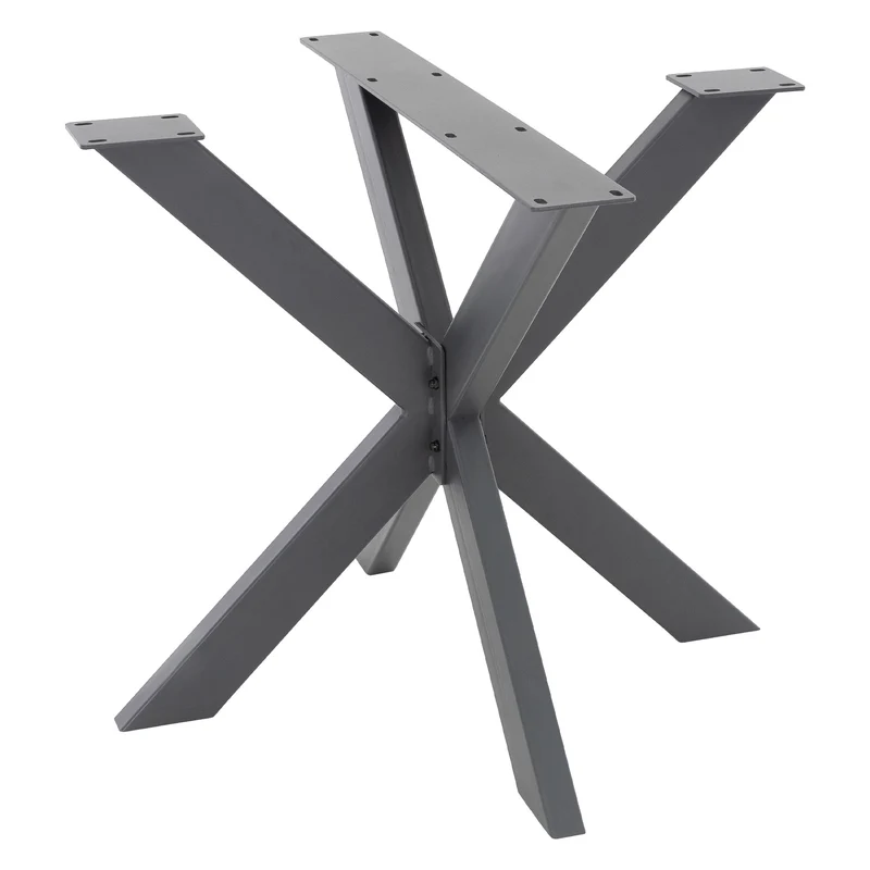 Tischbeine Tischgestell Spider 85 x 71 x 85 cm Anthrazit aus Metall ML-Design