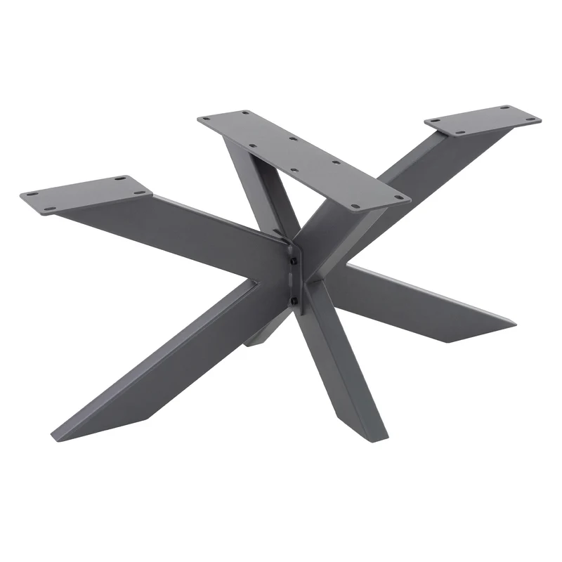Tischbeine Tischgestell Spider 98x58x43 cm Anthrazit aus Metall ML-Design