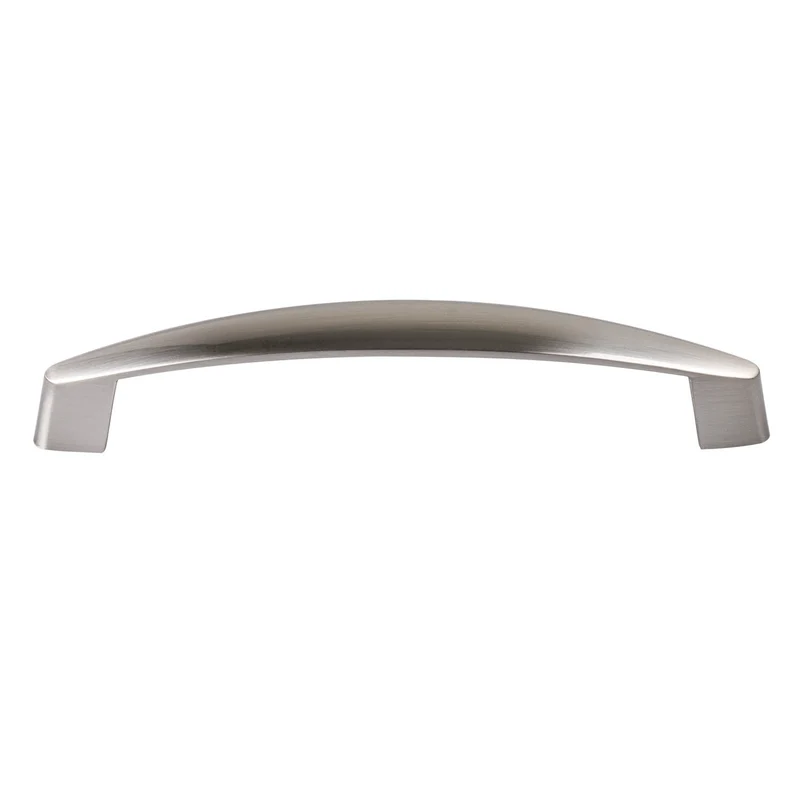 Möbelgriff Metall Bogengriff in Edelstahl Optik, Chrom glänzend & matt