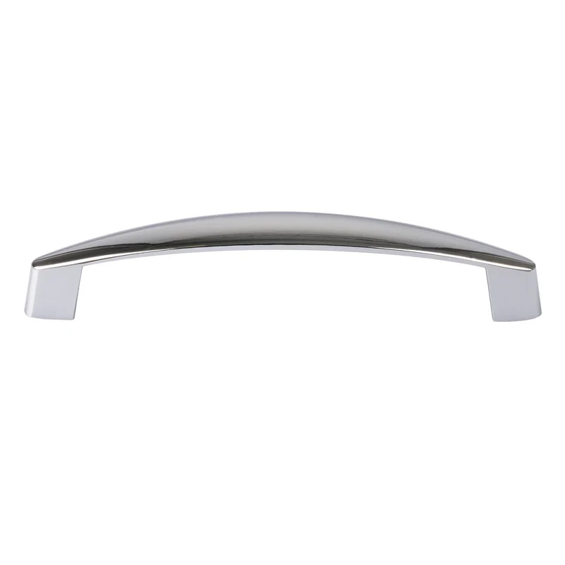 Möbelgriff Metall Bogengriff in Edelstahl Optik, Chrom glänzend & matt