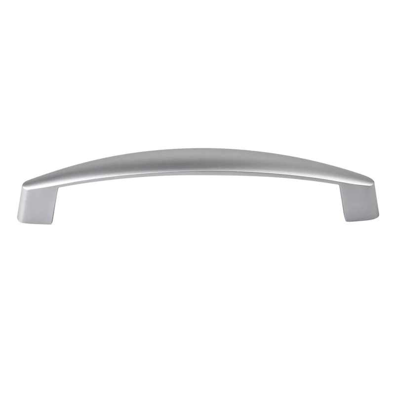 Möbelgriff Metall Bogengriff in Edelstahl Optik, Chrom glänzend & matt