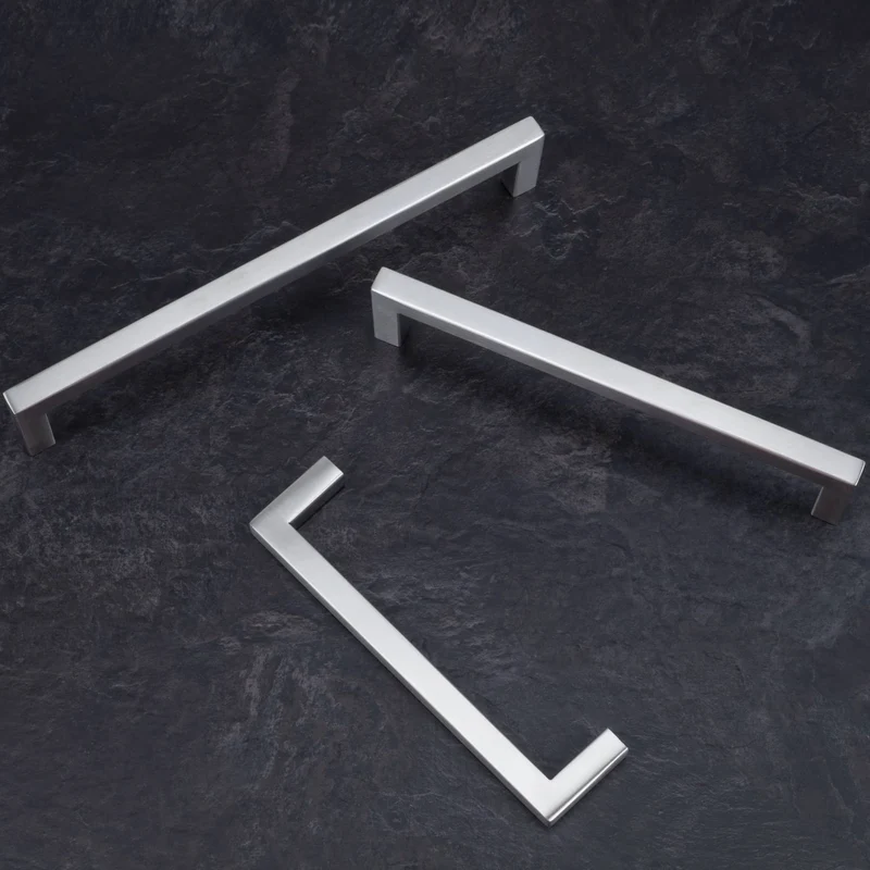 Möbelgriff Edelstahl quadratisch Schrankgriff 10x10mm Profil