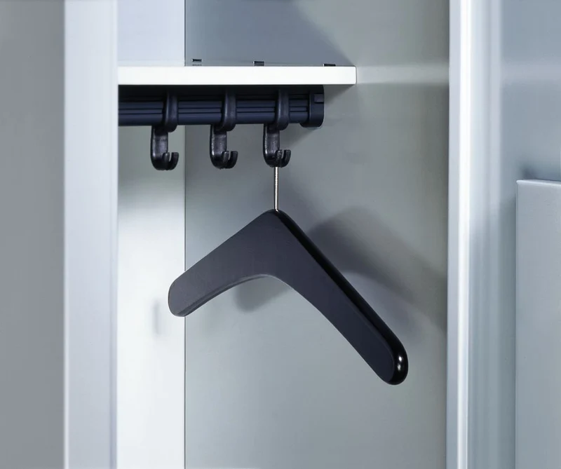 Offene Garderobe mit Fächerschrank – 10 Fächer, stabile Stahlgarderobe