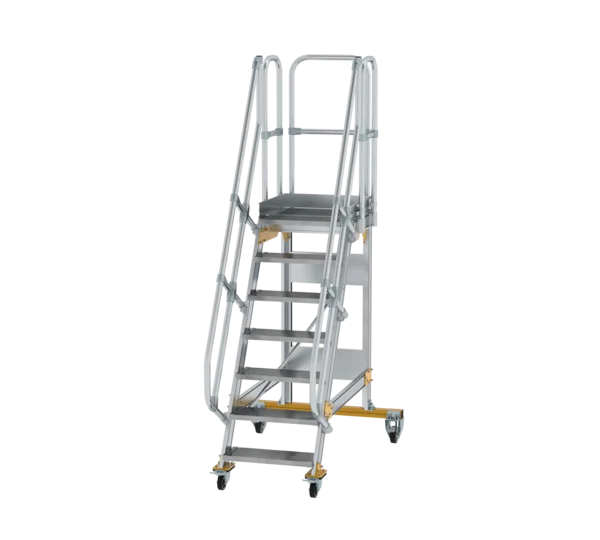Plattformtreppe 60° fahrbar von MUNK Stufenbreite 600 mm