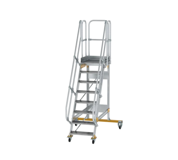 Plattformtreppe 60° fahrbar von MUNK Stufenbreite 600 mm