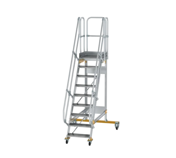 Plattformtreppe 60° fahrbar von MUNK Stufenbreite 600 mm