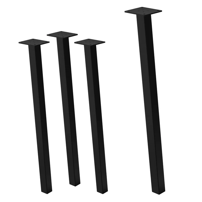Tischbeine Tischgestell 4er Set I-Design schräg aus Stahl ML-Design