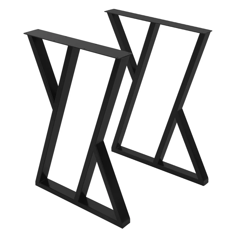 Tischbeine Tischgestell 2er Set X-Design aus Stahl ML-Design