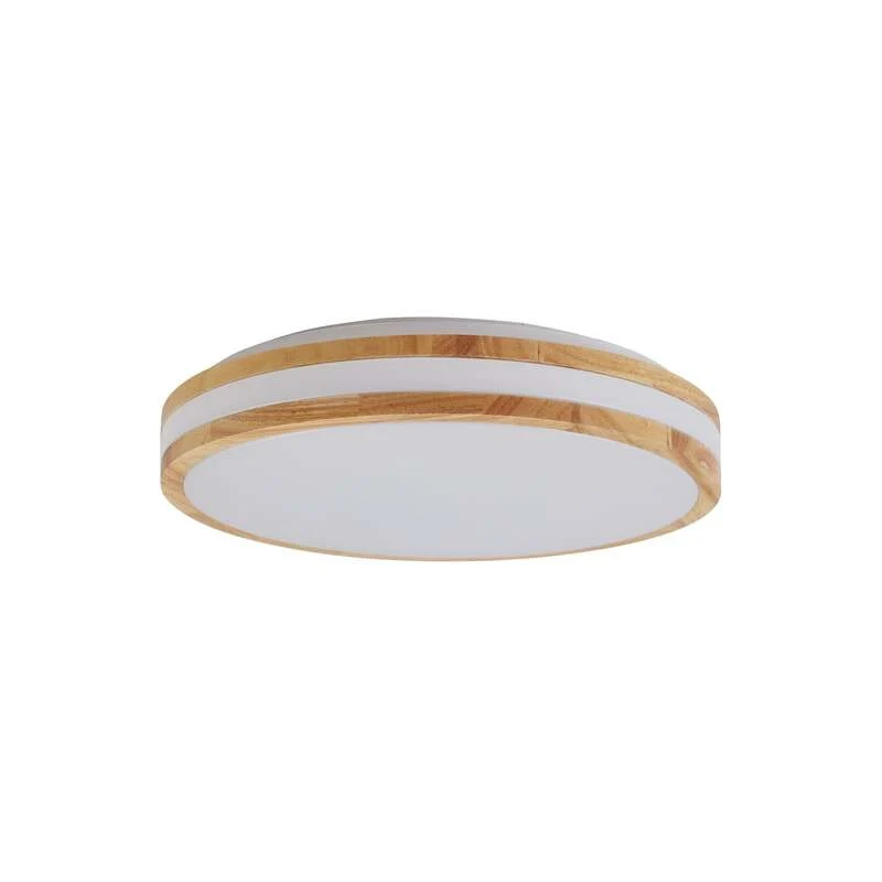 B-Ware Lindby Deckenlampe Leuchte Emiva LED Lampe dimmbar Holz hell Ø40cm CCT