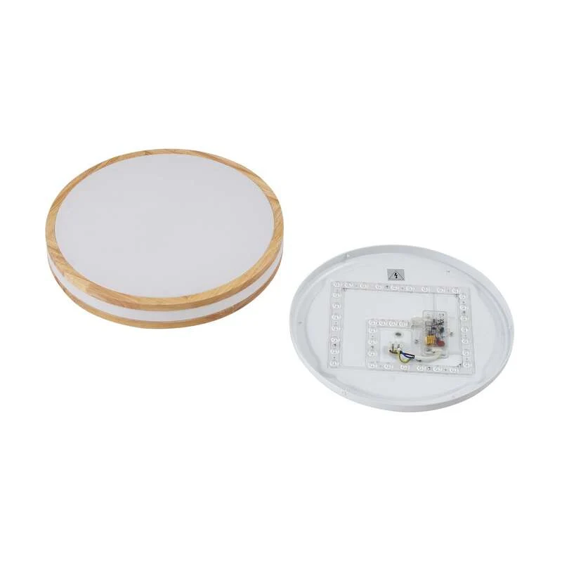 B-Ware Lindby Deckenlampe Leuchte Emiva LED Lampe dimmbar Holz hell Ø40cm CCT