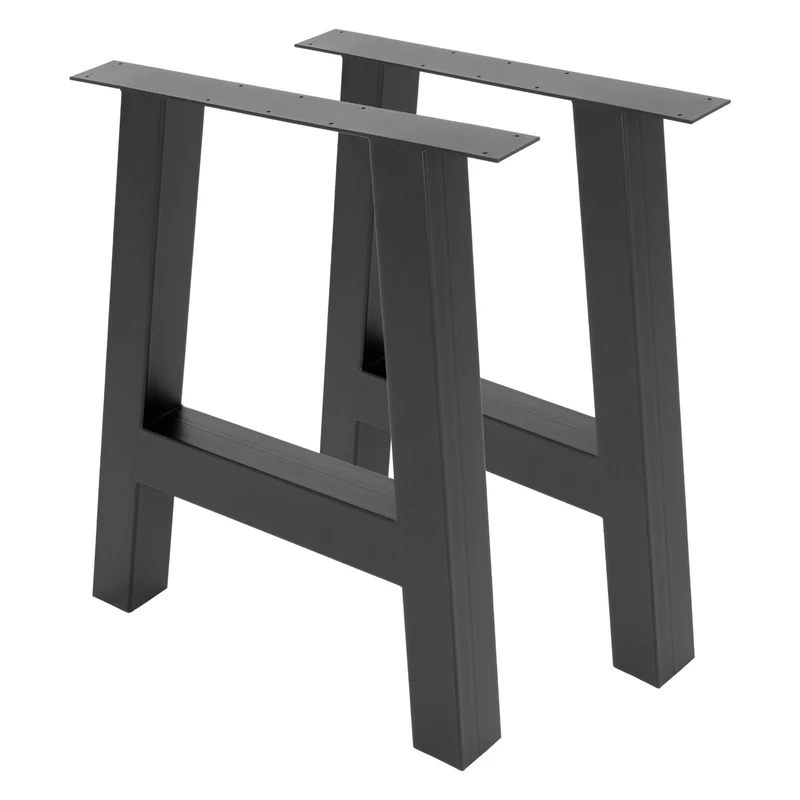 Tischbeine Tischgestell 2er Set A-Design aus Stahl ML-Design