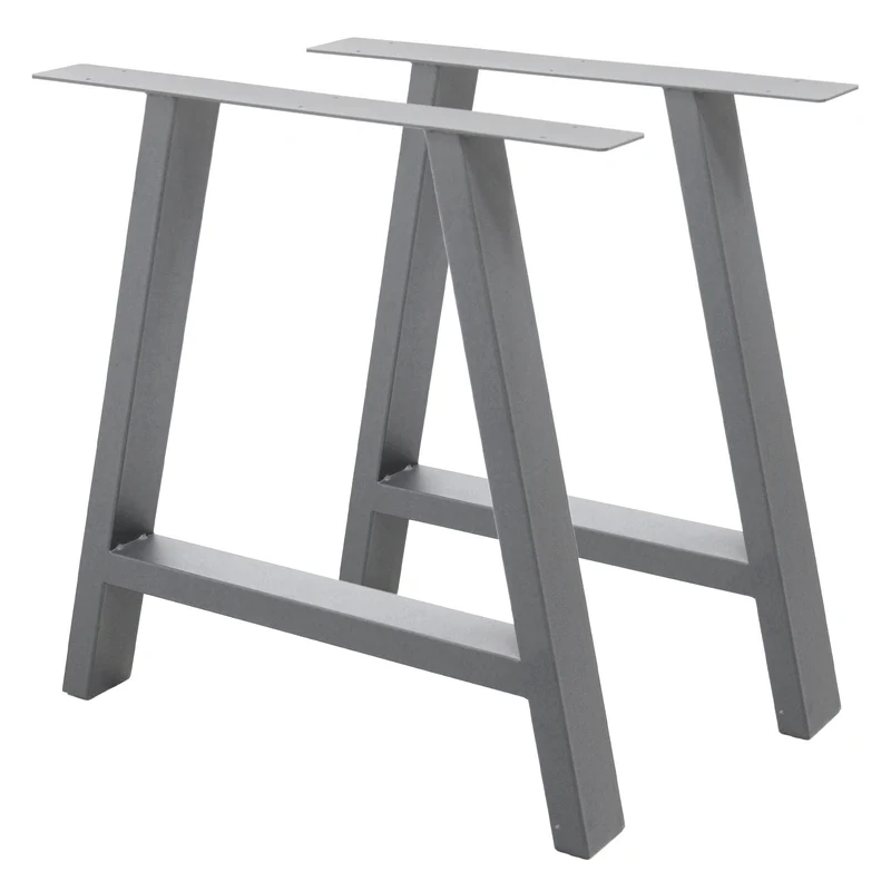 Tischbeine Tischgestell 2er Set A-Design aus Stahl ML-Design