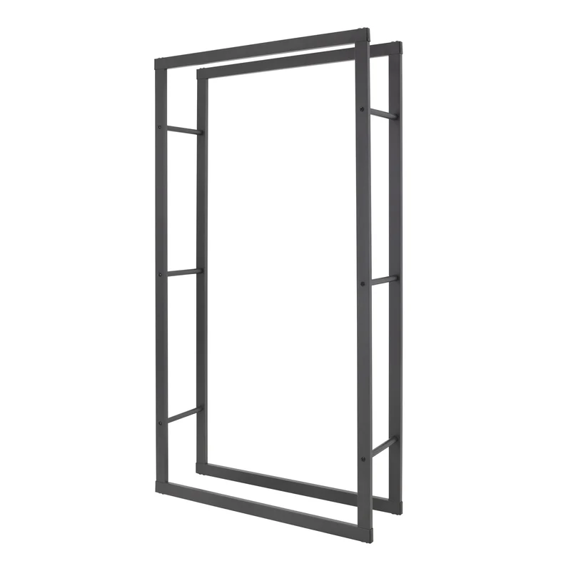 Kaminholzregal Brennholzregal rechteckig aus Stahl ML-Design