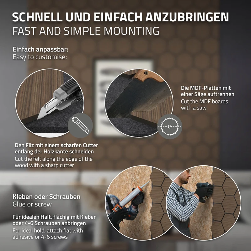 Akustikpaneele für 1m²