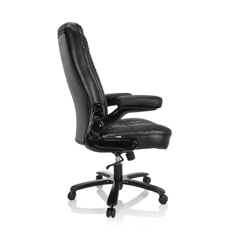 B-Ware hjh OFFICE XXL Drehstuhl INSTRUCTOR III Leder ergonomisch klappbare Armlehnen