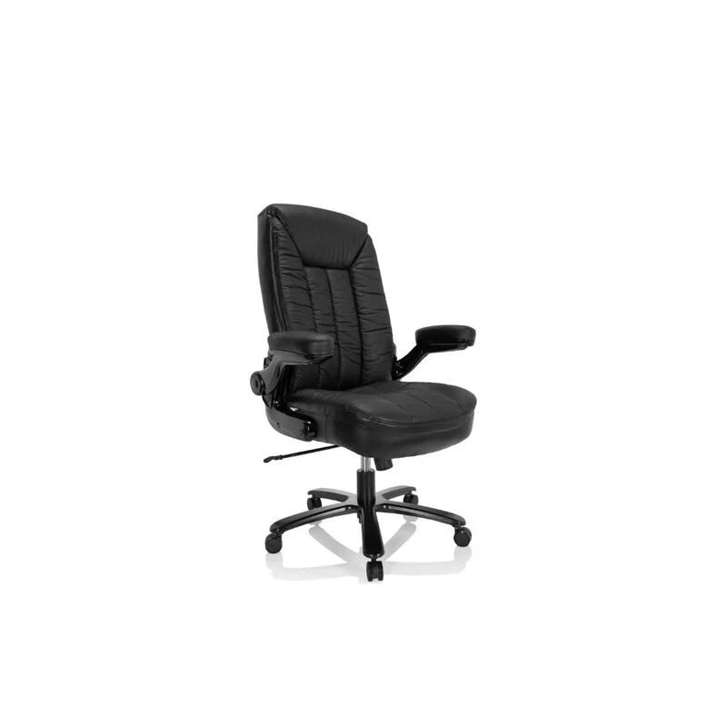 B-Ware hjh OFFICE XXL Drehstuhl INSTRUCTOR III Leder ergonomisch klappbare Armlehnen