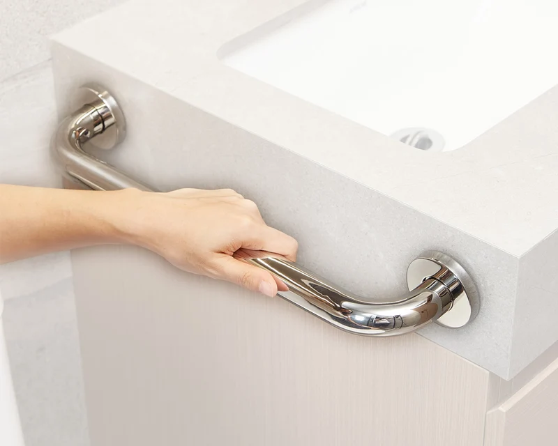 Dusche Haltegriff Ø 30mm aus Edelstahl - hochglanz