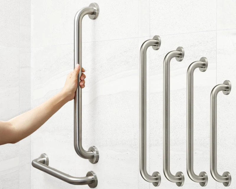 Dusche Haltegriff Ø 30mm aus Edelstahl - gebürstet