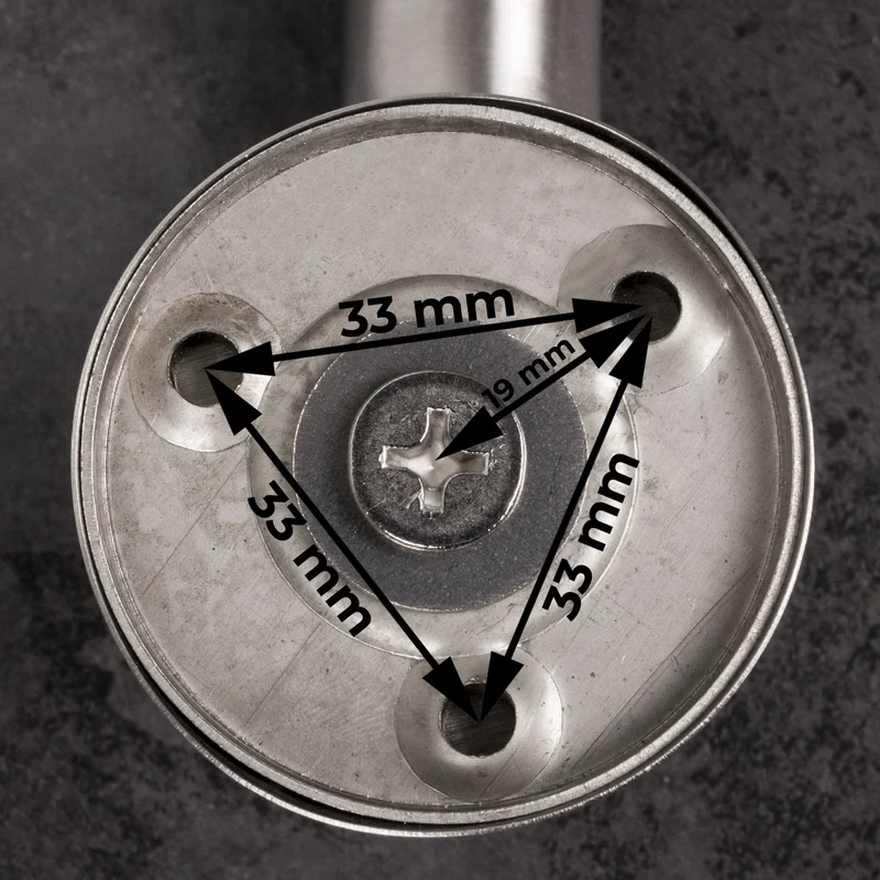Dusche Haltegriff Ø 25mm aus Edelstahl - hochglanz