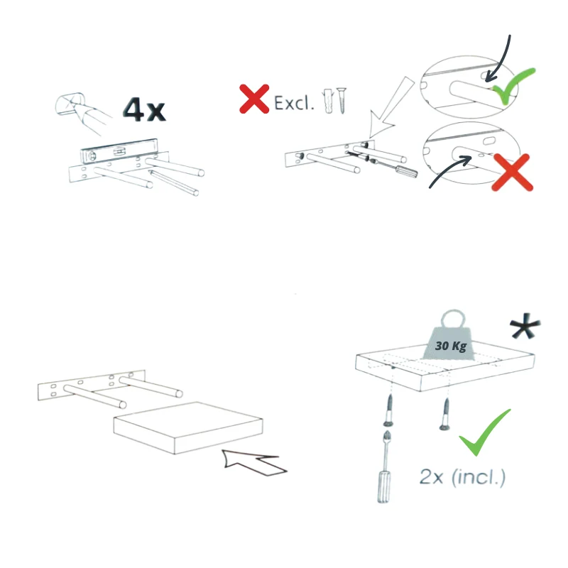 Verdecktes Bücherregal - Klassisch - 3er Pack - Weiß Matt - 118cm