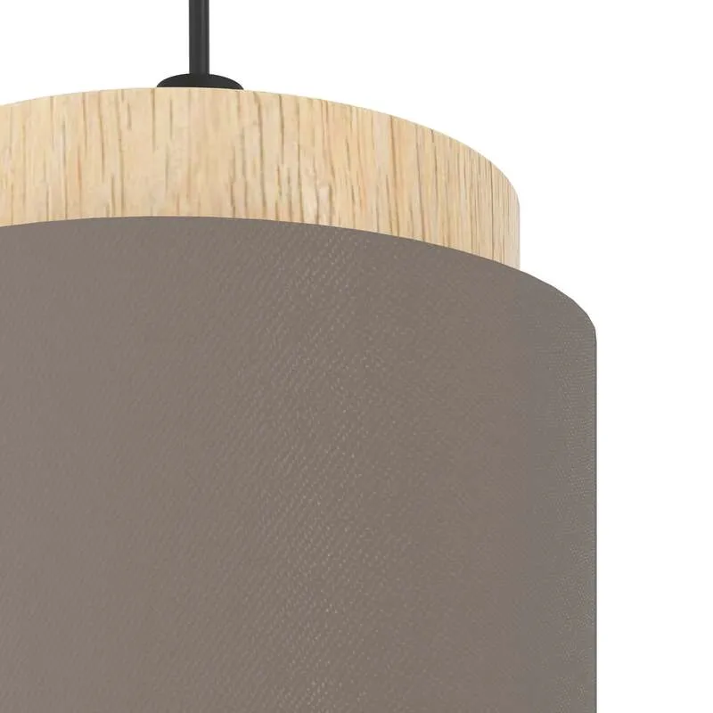 B-Ware Eglo Hängelampe Hängeleuchte Albariza LED Pendelleuchte dimmbar braun 3-flammig