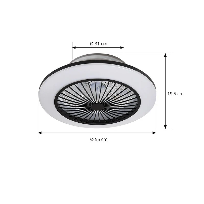 B-Ware Lindby Mamuti LED-Deckenventilator Deckenlampe Deckenleuchte Lampe Leuchte Licht