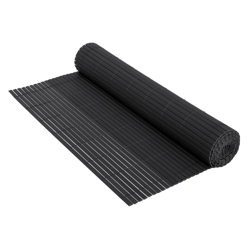 Sichtschutzmatte 100x700 cm Sichtschutzzaun Windschutz Balkonschutz PVC Anthrazit UV-beständig