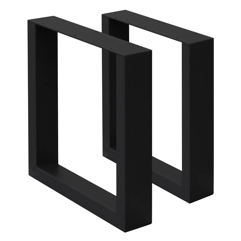 Tischbeine Tischgestell 2er Set U-Design aus Stahl ML-Design