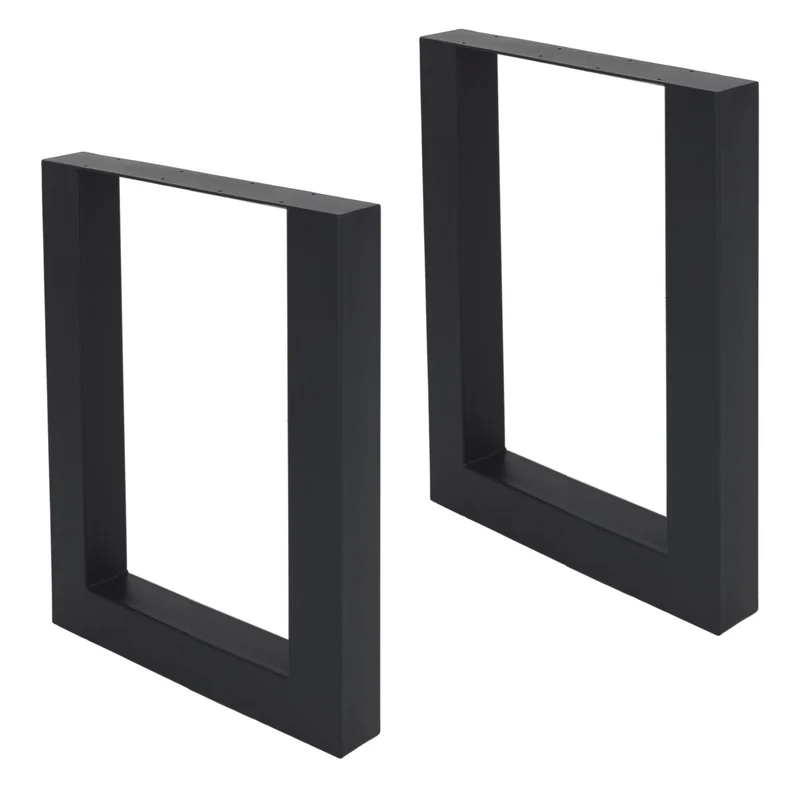 Tischbeine Tischgestell 2er Set U-Design aus Stahl ML-Design