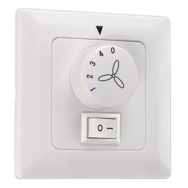 2x B-Ware Westinghouse Wandschalter für Ventilator und Licht Steuerung 100W weiß 230V