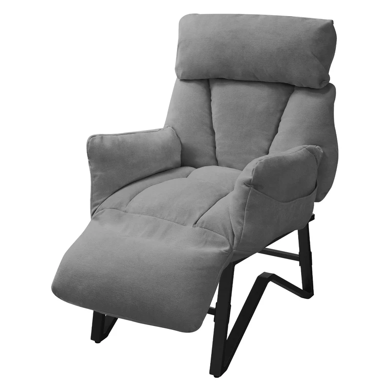 Relaxsessel in Leinen-Optik mit Armlehne & Liegefunktion ML-Design